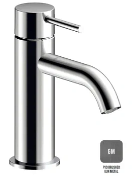 Смеситель для раковины Almar 1 отверстие без донного клапана, высота 160 мм, цвет оружейный металл браш. E214000.GM