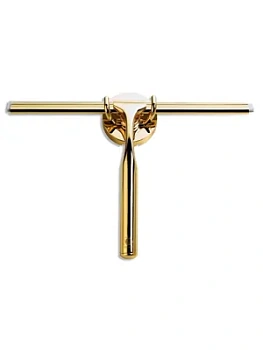 Скребок для душевой кабины Decor Walther с держателем, цвет: золото 0835620