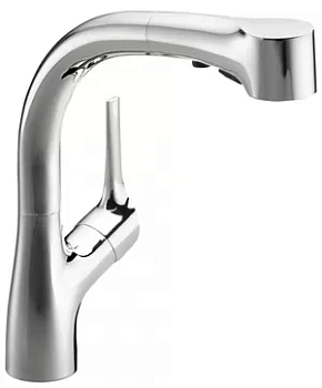 Смеситель Jacob Delafon для кухни, однорычажный, выдвижной излив 229мм E13963-CP