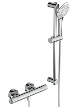 Смеситель для душа Ideal Standard T100 A7234AA термостат, душевой гарнитур, штанга 600мм