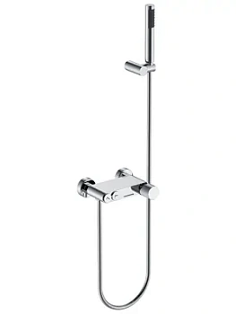 Смеситель Boheme 123-CRCR.4 для ванны/душа, настенный, с изливом, с ручным душем, хром