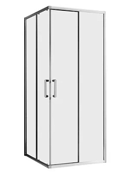 Душевой уголок ABBER AG021005 (1000х1000х1900) квадрат, ст. 5мм прозрачное/хром