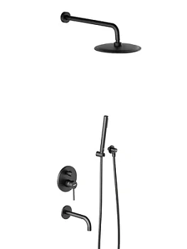 Душевая система DAMIXA (верхний/ручной душ, смес., излив), черный мат. 936510300