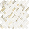 Stellaris Calacatta Gold Mosaico Cross 31.5x29.7
