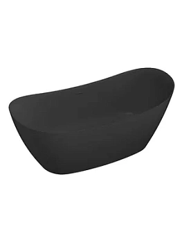 Ванна отдельностоящая Salini (1850х800х715) иск.камень, S-Stone, черный матовый 101811SMF