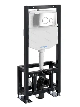 Инсталляция для унитаза WasserKRAFT с клавишей смыва, цвет: хром 61TLT.010.ME.CH02