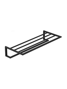 Полотенцедержатель KLUDI- для банного полотенца с полкой,настенный, 600 мм,черный мат. 5898939