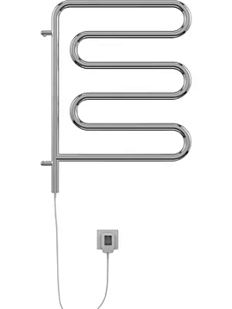 Полотенцесушитель TERMINUS Ш-образный (ШВ:450х570) электрический, поворотный., нерж.сталь, 75Вт