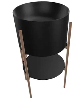 Раковина AeT POLI 440х440х300 без отверстия под смеситель, черная матовая L802T0R0V0105