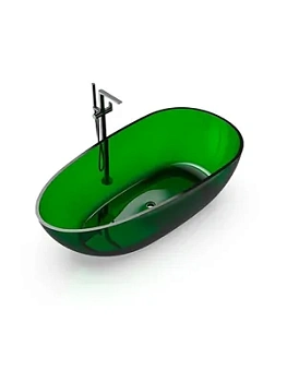 Ванна отдельностоящая Knief EGG Shape (1690х850х540) из полимерного материала, цвет: 03 Turquoise Green, 0700-010-03