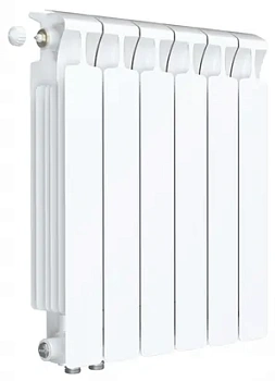 Радиатор биметаллический Rifar Ventil MVR 500 НП подкл, 6 секций, белый, 50мм, 1176 Вт