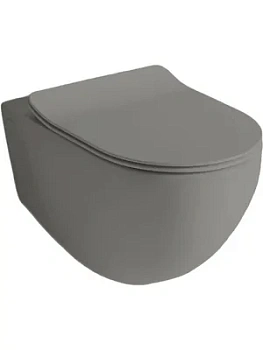 Унитаз подвесной ArtCeram 360х520 безободковый, цвет: оливковый серый FLV004 15 00