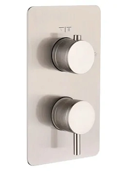 Смеситель Boheme 135-2-NB для душа, встраиваемый, на 2 потребителя, никель браш