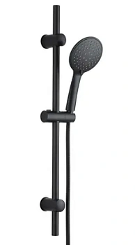 Душевой комплект ESKO SCS855Black ручной душ 110мм, 5 режимов, шланг 1500мм, штанга 605мм, черный