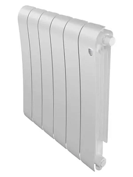 Радиатор биметаллический 6 секций ROYAL THERMO VR80 нижнее подкл, 1032 Вт Bianco Traffico
