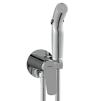 Душевой набор Hansgrohe 1jet (ручной душ, держатель, шланг 160см) хром/белый 26410400