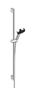 Душевой набор Hansgrohe Select 24171000 3jet Relaxation EcoSmart лейка/шланг/штанга 90, хром