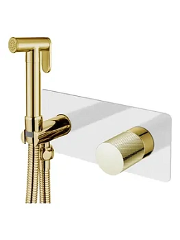 Смеситель Boheme 127-WG.2 встраиваемый, с гиг душем, однозахв, ручка:touch, белый+золото