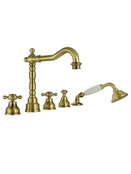 Смеситель на борт ванны Migliore на 5 отверстий, бронза ML.REV-480.BR