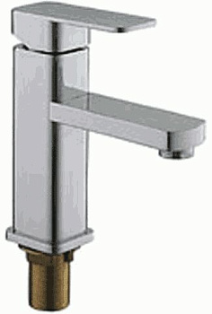 Смеситель Ledeme Н33В для раковины, однозахватный, фиксированный излив, черный матовый L1033B