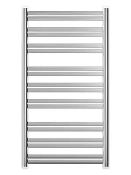 GROTA Полотенцесушитель "Лесенка" водяной 650x1220 полиров. нерж.сталь, диаг/ниж.подкл. 1/2"