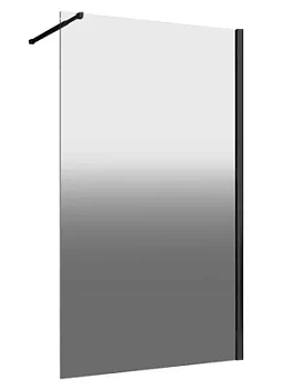 Душевая перегородка ABBER AG69101BD (1000х2000) стекло 6 мм тон градиент/черный