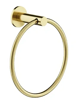 Полотенцедержатель SANCOS 188мм, кольцо, настенный, латунь, браш. золото, PVD покрытие, SC9029BG