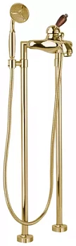 Смеситель CEZARES -VDPM-02-Nc для ванны, напольный, ручной душ, бронза/ручка орех