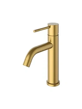 Смеситель CEZARES -LS1-BORO 139 мм,для раковины,однозахватный,фиксир.излив,брашир. золото