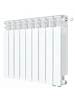 Радиатор биметаллический Rifar Ventil BVR 500 нижнее правое подключение, 9 секции, 1773 Вт