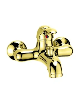 Смеситель CEZARES VDM1-02 для ванны/душа, однозахватный, короткий, фиксированный излив, золото