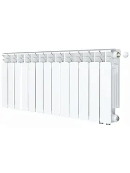 Радиатор биметаллический Rifar Ventil BVR 350 нижнее правое подключение, 13 секций, 1807 Вт