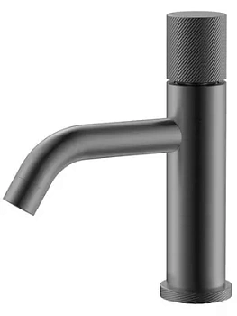 Смеситель Boheme 121-GM.4 для раковины, на 1 отверстие, однозахватный,ручка spirale, графит