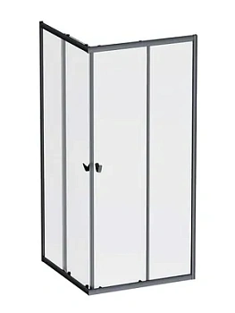 Душевое ограждение AM.PM 1900х900х900, профиль черный мат/стекло прозрачное W87G-403-9090-BT