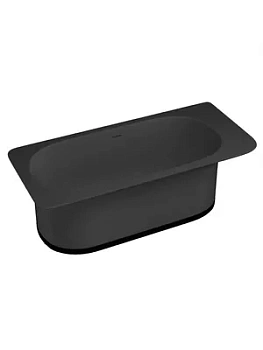 Ванна отдельностоящая Salini (1800х820х575) иск.камень, S-Stone, черный матовый 102721MF