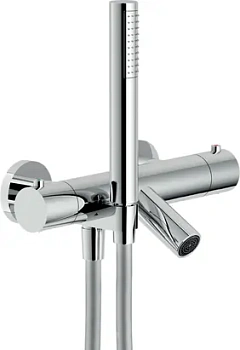 Смеситель NOBILI для ванны/душа, настенный, термостат, с душ.гарнитуром, хром VE125010/2CR