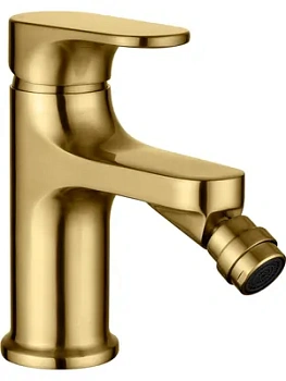 Смеситель Boheme 456-MG для биде, на 1 отверстие, однозахватный, золото мат