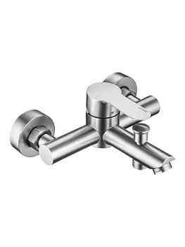 Смеситель для ванны/душа Swedbe L11303 настенный, однозахватный, излив 179мм, сталь нерж