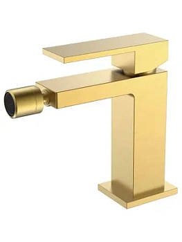 Смеситель Boheme 476-MG для биде, на 1 отверстие, однозахватный, золото мат