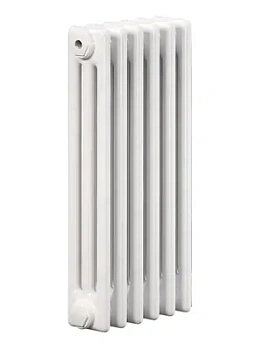 Радиатор Zehnder 3057 трехтрубчатый 6 секций, боковое подключение 3/4", 444 Ватт, белый