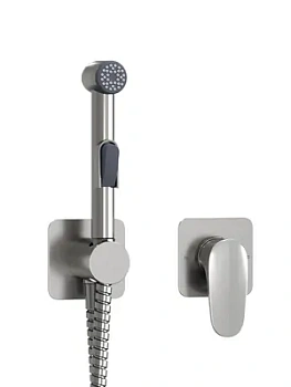 Смеситель с гигиеническим душем WasserKRAFT Spree A1451.275.100.092 встраиваемый, никель