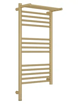 СУНЕРЖА с полкой Полотенцесушитель 800х400 шампань матовая МЭМ левый 022-6006-8040