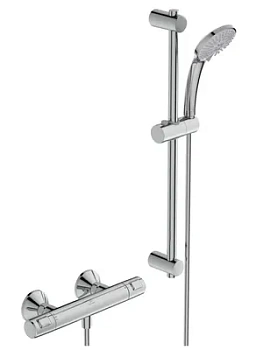 Смеситель для душа Ideal Standard T25 A7203AA термостат, душевой гарнитур, штанга 600мм