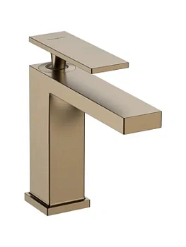 Смеситель Hansgrohe 73011140 117 мм, для умывальника, EcoSmart+, шлифованная бронза