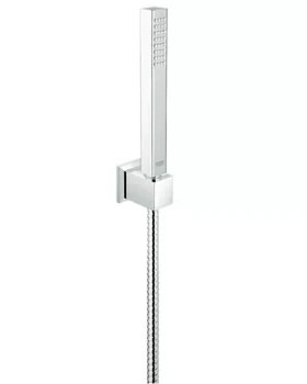 Душевой набор Grohe Cube+ Stick 27889000 (Шланг, лейка, настенный держатель)
