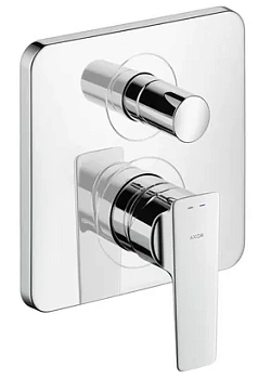 Смеситель Axor 36457000 для ванны с переключателем, со встроенной защитной комбинацией