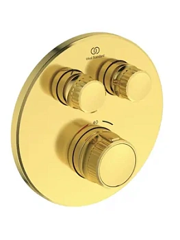 Ideal Standard CERATHERM Смеситель для душа A7296A2 встраив, термостат,вн часть,шлиф.золото