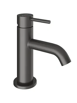 Смеситель для раковины Aqueduto CAN0145 однозахватный, низкий излив 65мм, цвет: оружейная сталь