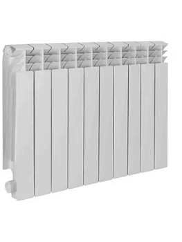 Радиатор алюминиевый, 10 секций TENRAD 350/100, 1386 Вт