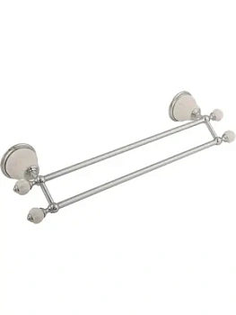 Migliore Полотенцедержатель двойной 50 см керамика белая, хром ML.OLV-60.623.BI.CR